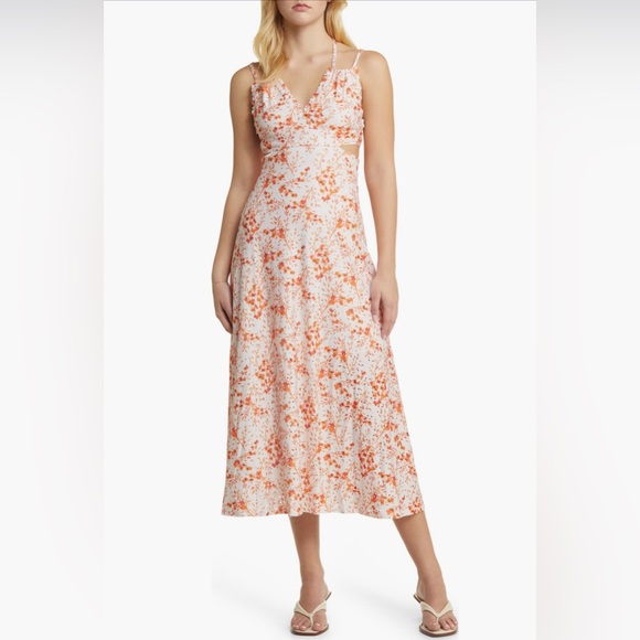 TOPSHOP Floral Broderie Jersey Sundress - Picture 1 of 5